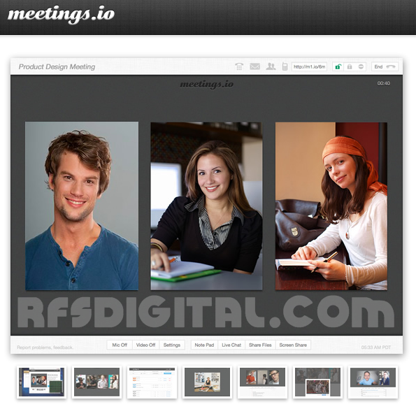 Meetings.io: Videoconferencias gratuitas vía web [browser]