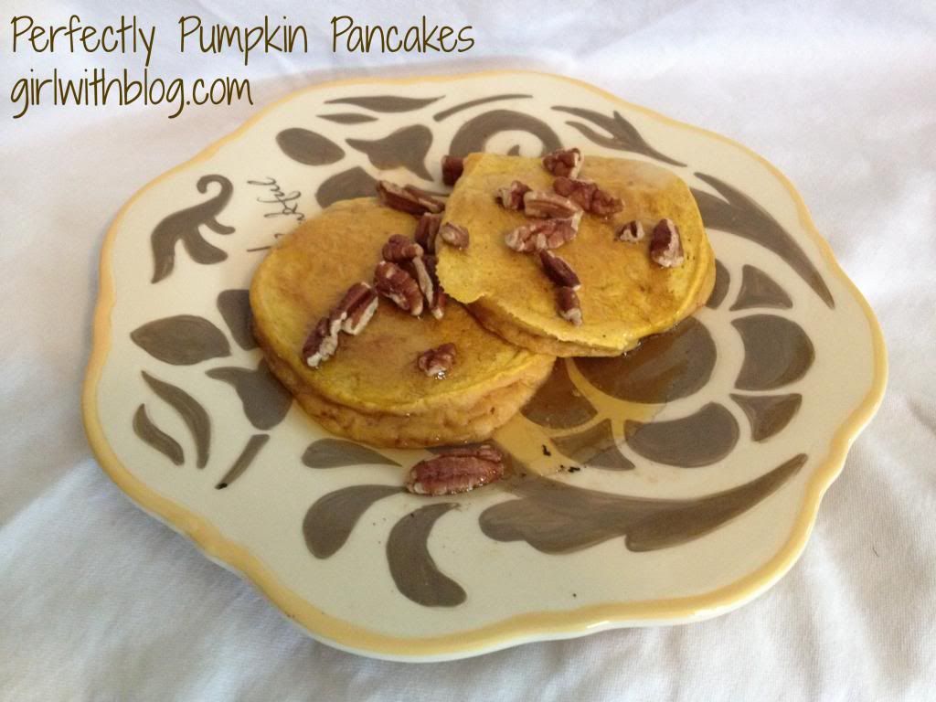 Pumpkin Pancakes from Gooseberry Patch at girlwithblog.com
