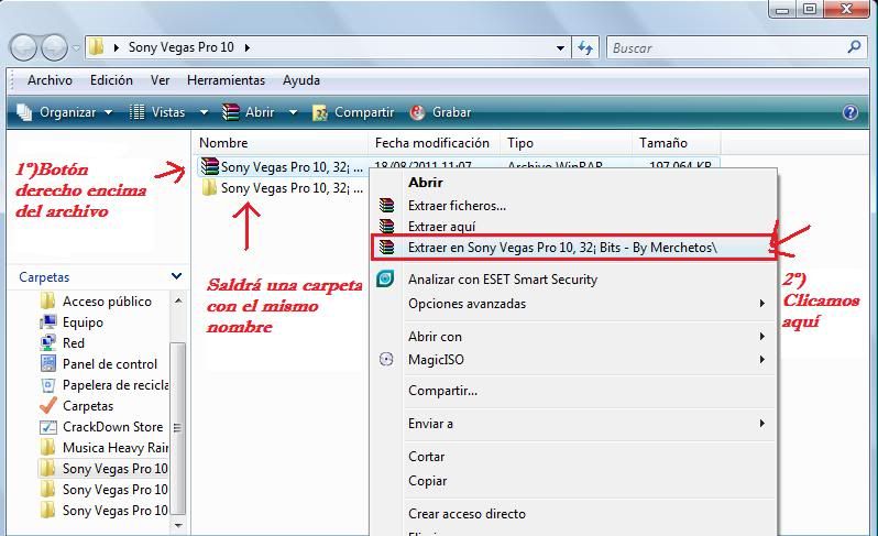 Sony vegas pro 10 32 bit xp. 3 º)Inside there are 2 files, we are going to