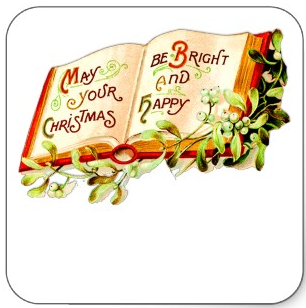 Vintage Christmas Stickers