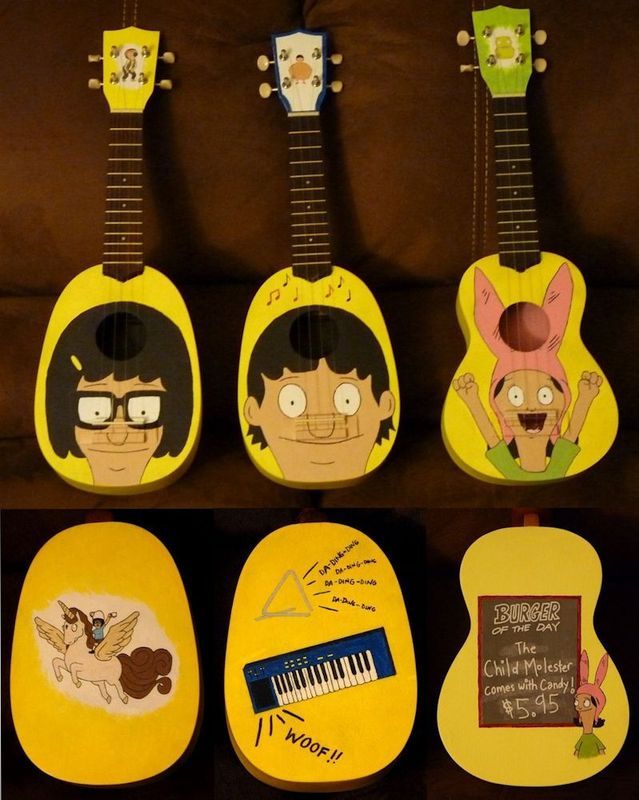 Ukulele art, a la Bob's Burgers The Acoustic Guitar Forum