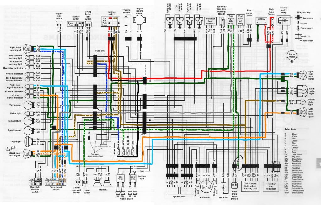 3-Wire OEM to 2 LED: How To Keep Your Running Light ... honda vt500c wiring diagram 