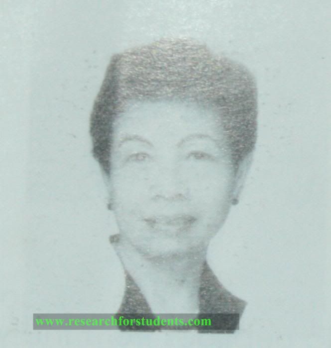 Mercedes Concepcion- Filipino scientist Mercedes Concepcion- Filipino scientist