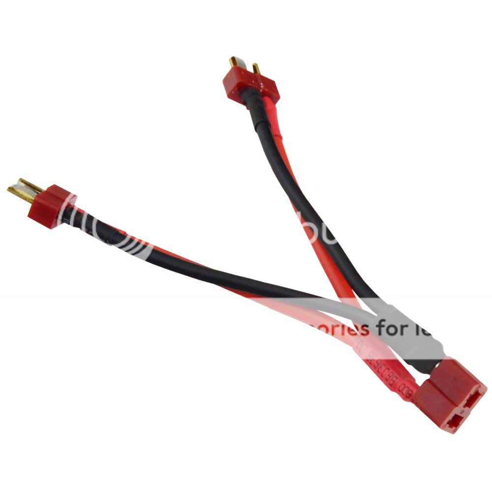 1pcs Dean U0026 39 S T Plug Y Wire Harness Plug Parallel Battery