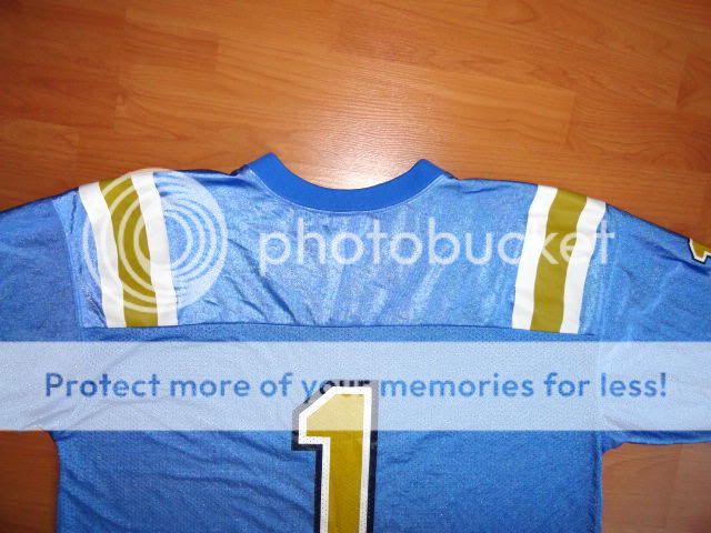 UCLA BRUINS #1 ADIDAS FOOTBALL JERSEY XL  