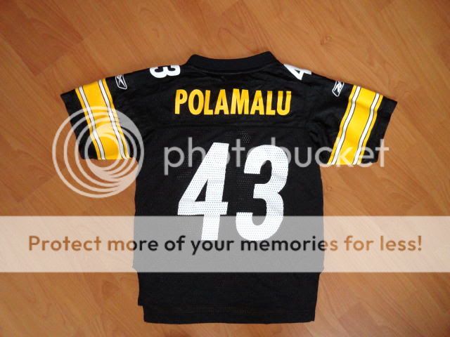 LOT 3 TROY POLAMALU HOLMES STEELERS JERSEYS YOUTH SMALL  