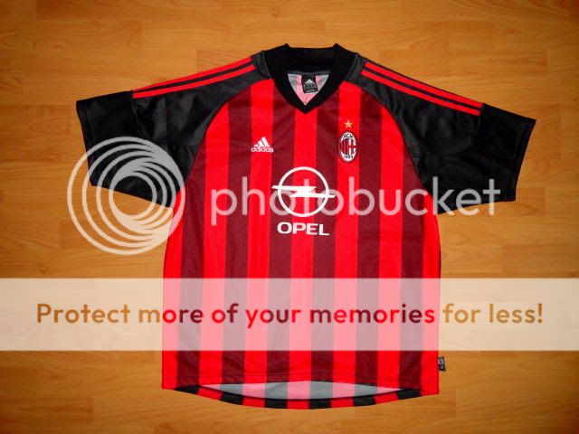 ACM MILAN OPEL ADIDAS CLIMALITE SOCCER JERSEY XL NEW  