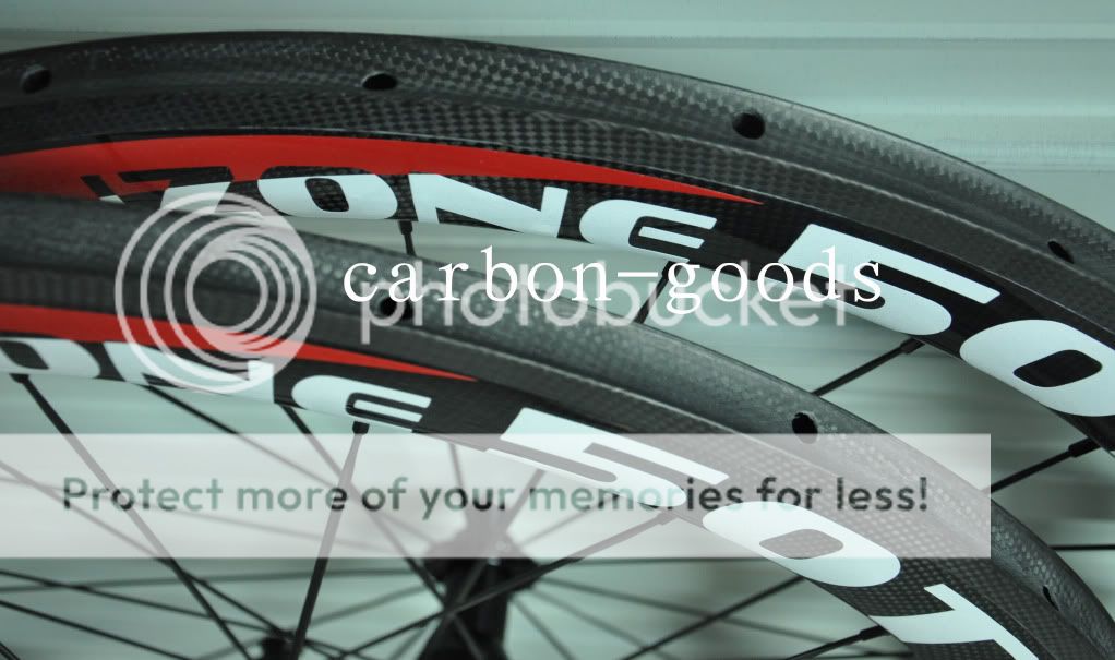 Finish Logo Carbon Fiber Road Bike 50mm Tubular Wheels Wheelset