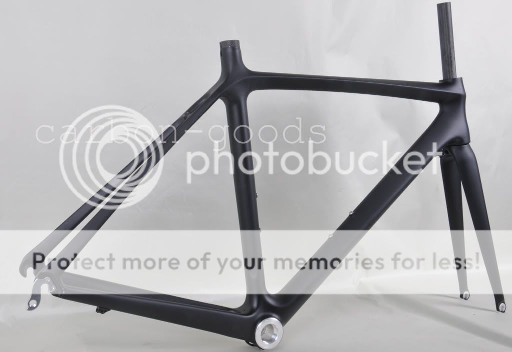 Matte Black Full Carbon Road Bike Frame+Fork+Headset 58cm  