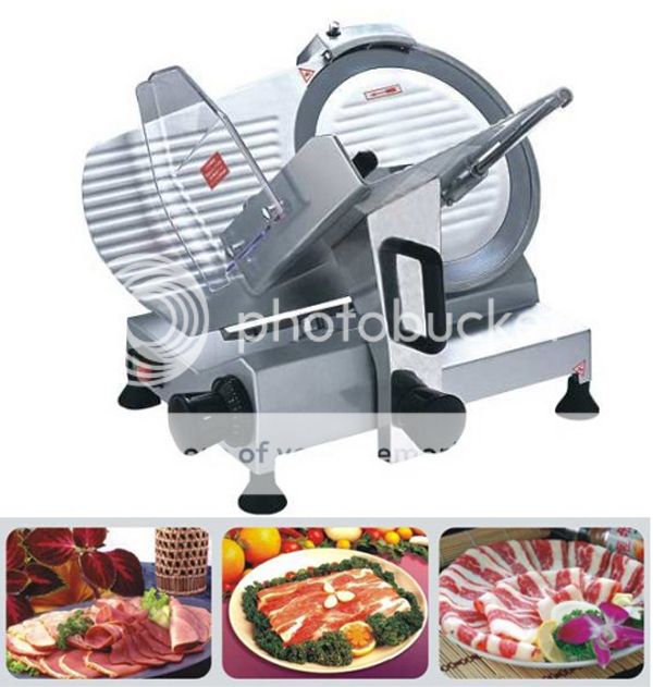 12mm thickness heavy duty electric meat slicer 250mm blade commercial